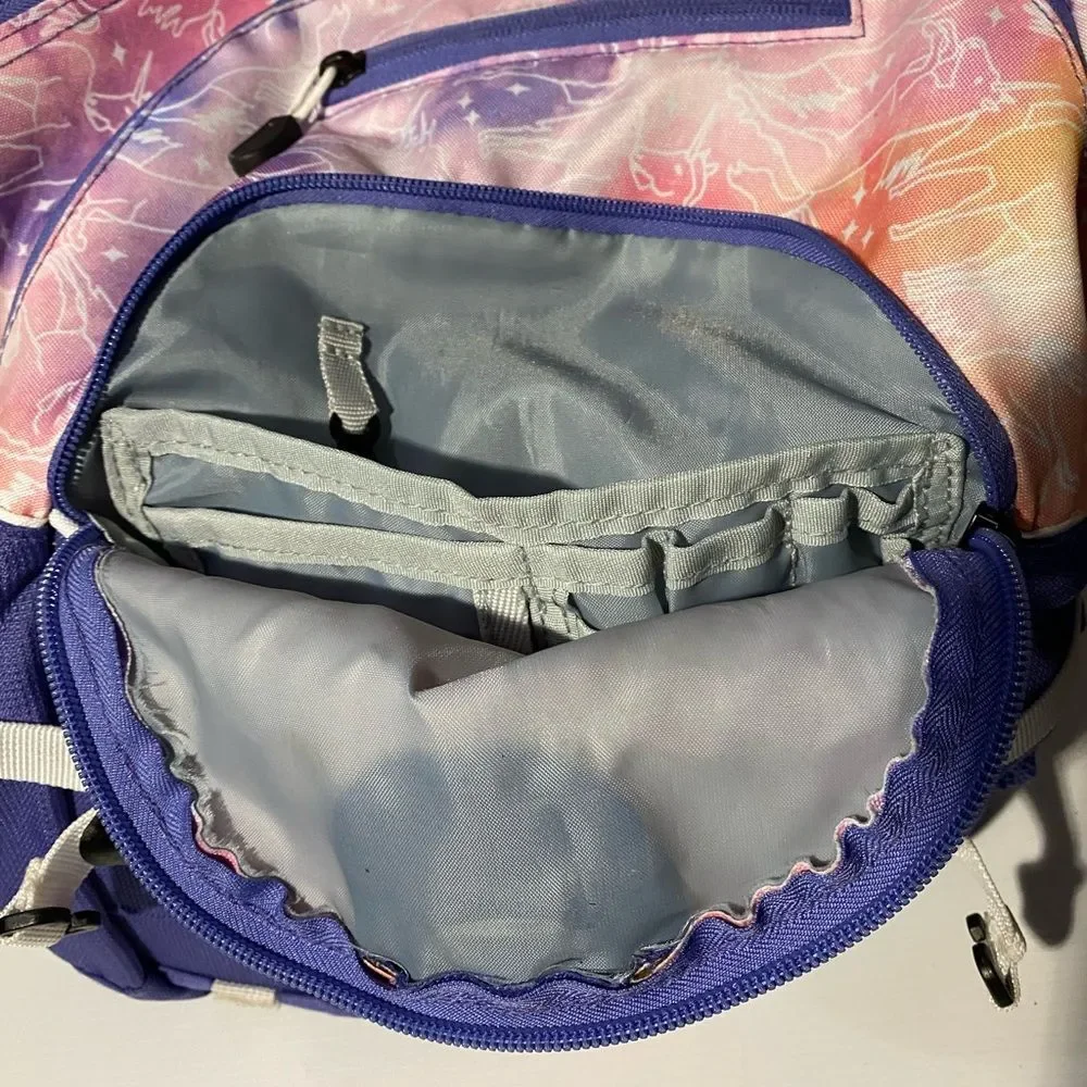 High Sierra Loop Backpack Unicorn Clouds Pink Purple Girls School Travel